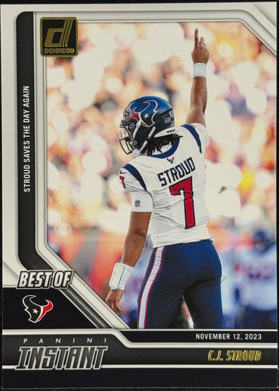 CJ Stroud Best Of Panini Instant Donruss Texans