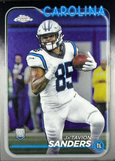 Ja’Tavion Sanders Topps Chrome Rookie Panthers