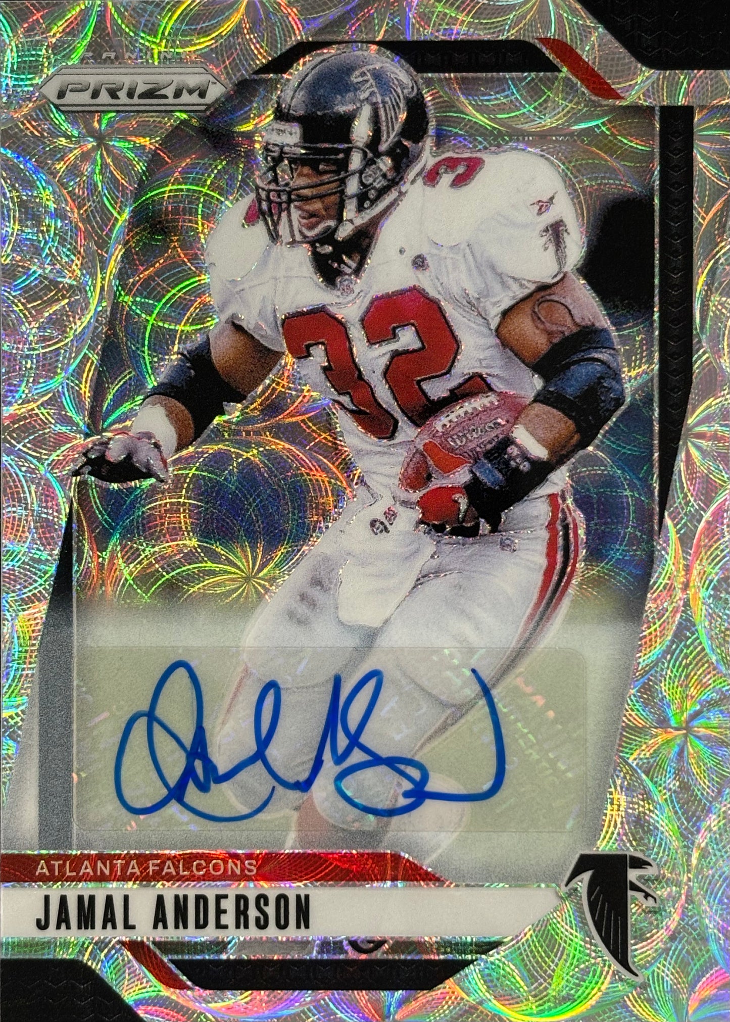 Jamal Anderson Prizm Choice Auto /100 Falcons