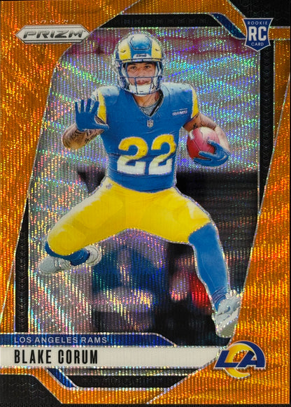 *Damaged* Blake Corum Prizm Orange Wave /60 Rookie