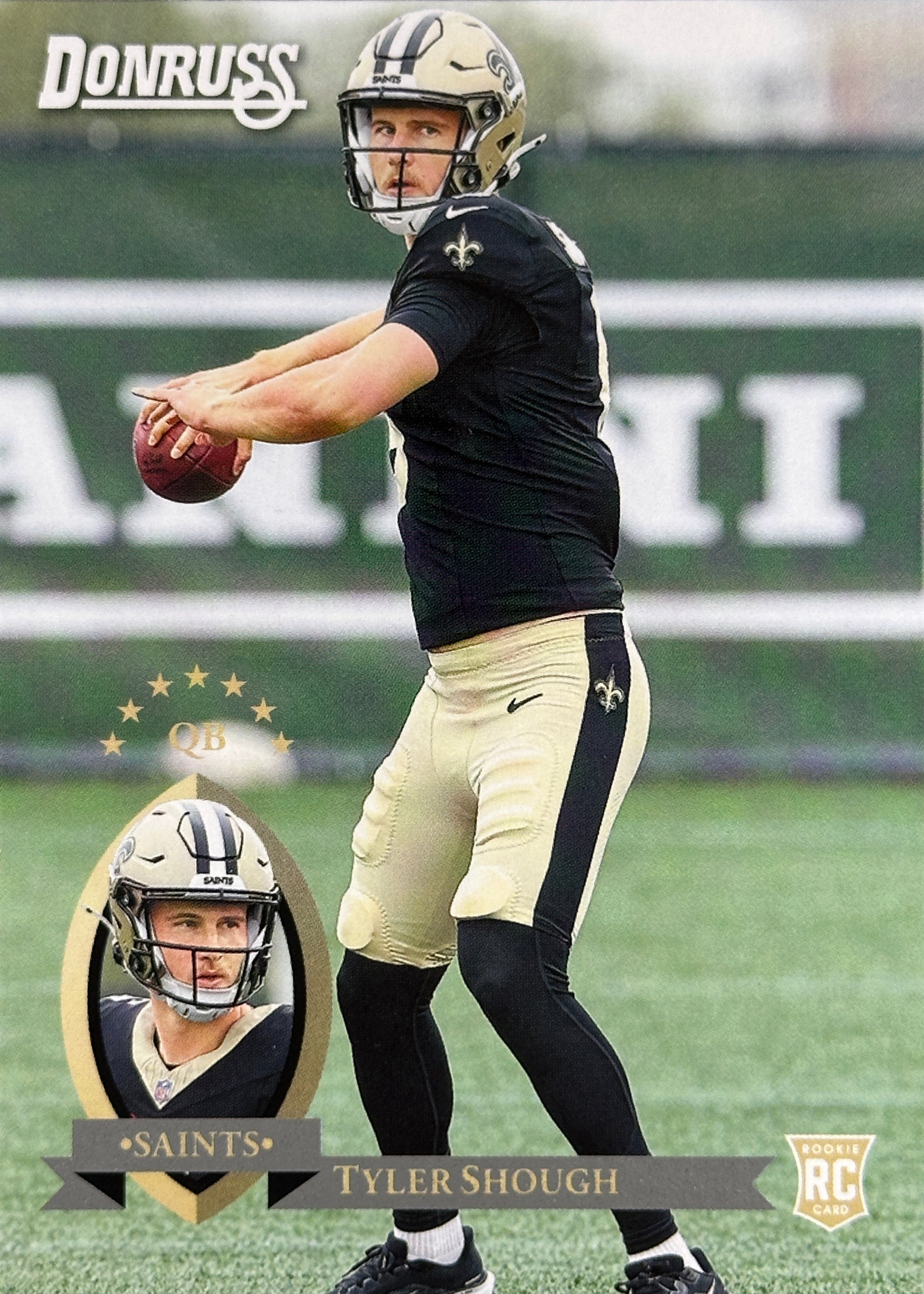 Tyler Shough Donruss Retro Rookie Insert Saints Sports Card