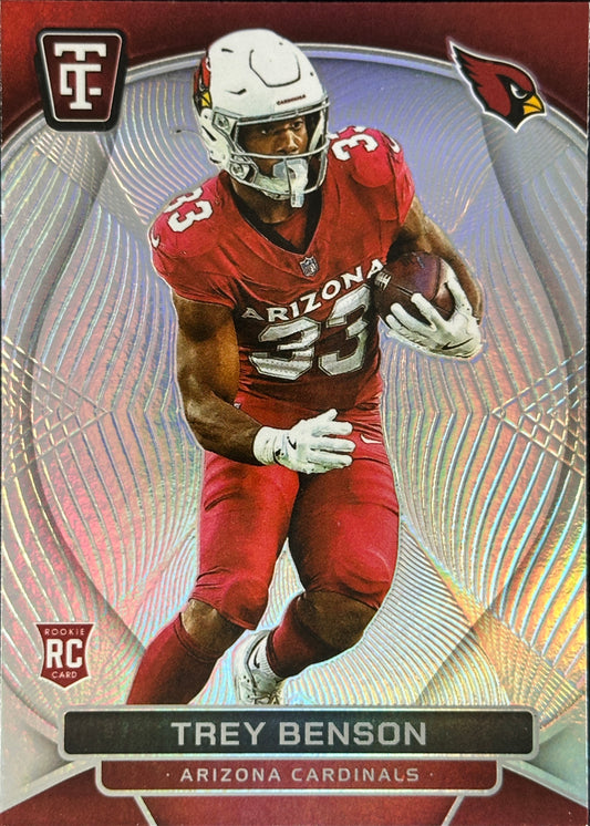 Trey Benson Totally Certified Silver Rookie RC Cardinals
