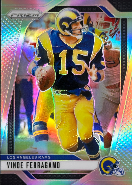 Vince Ferragamo Silver Prizm Rams