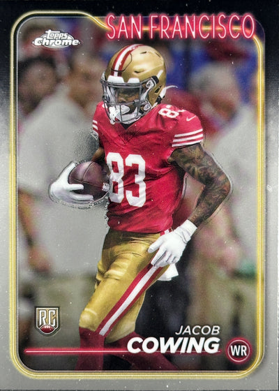 Jacob Cowing Topps Chrome Rookie 49ers