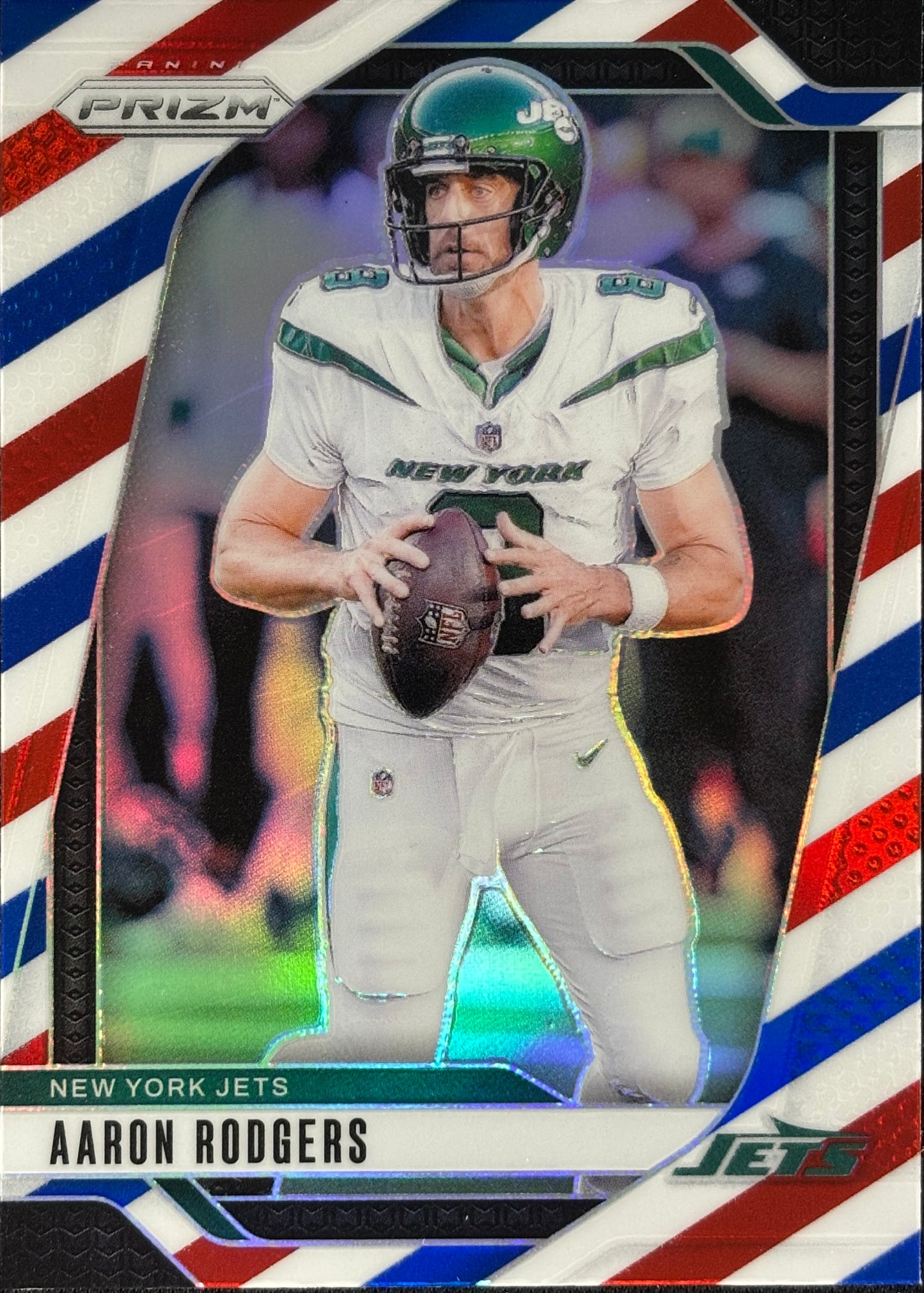 Aaron Rodgers Prizm Red White Blue