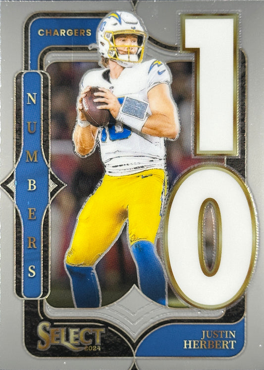 Justin Herbert Numbers Select Chargers