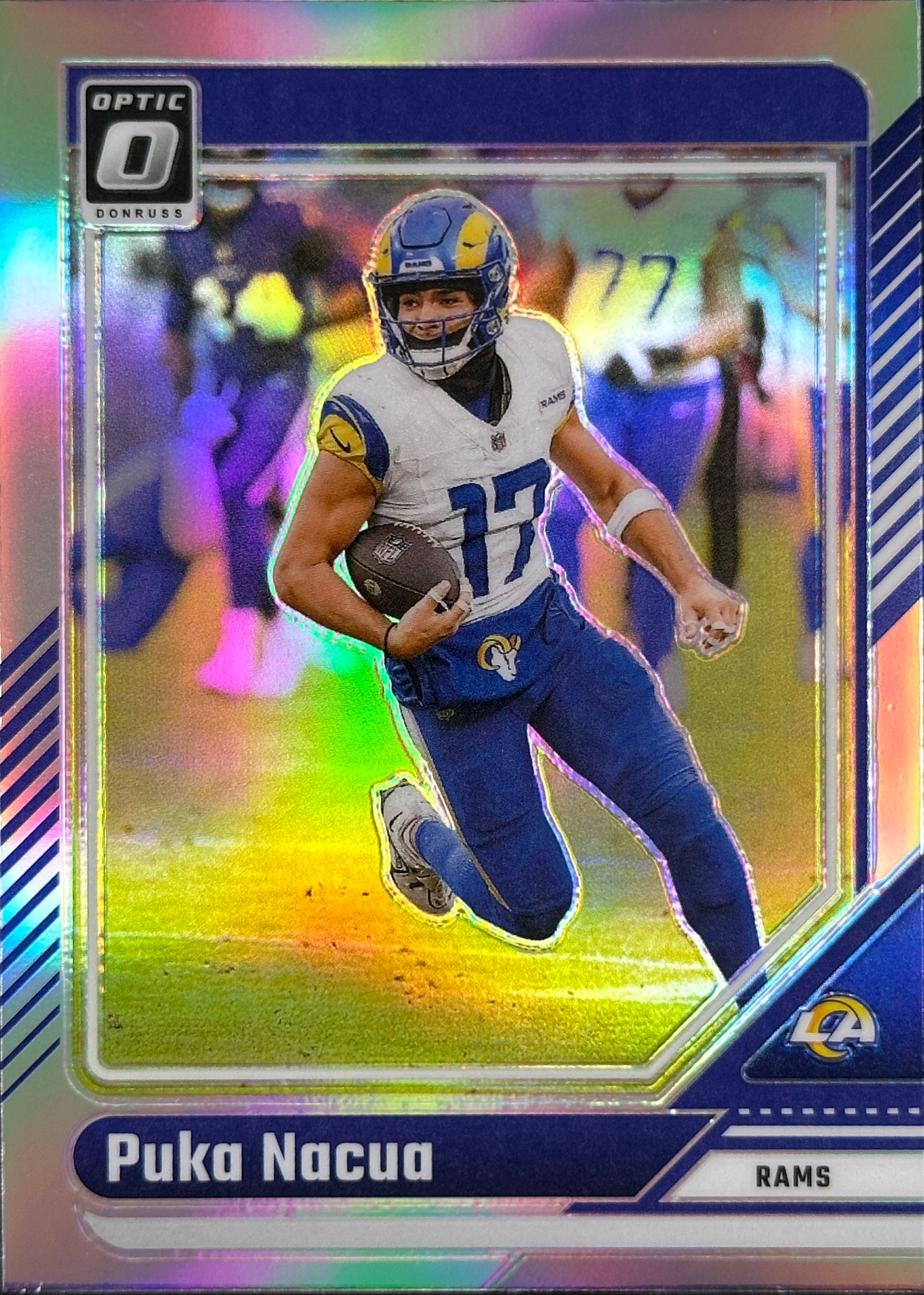 Puka Nacua Optic Holo Rams Sports Card