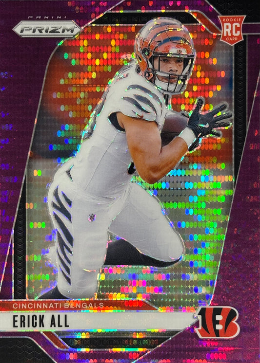Erick All Jr. Prizm Purple Pulsar Rookie Bengals