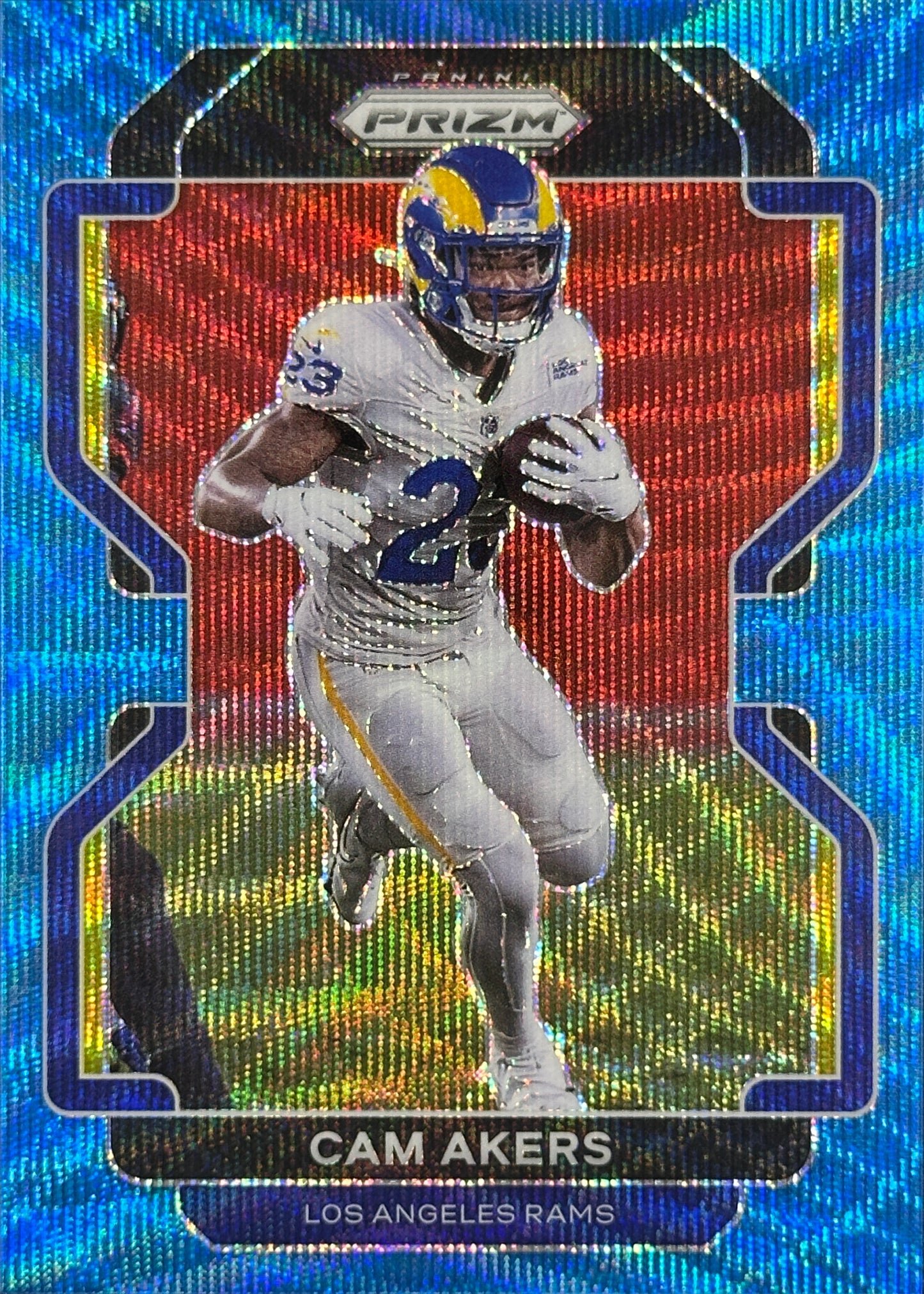 Cam Akers /199 Prizm Blue Wave Rams Vikings