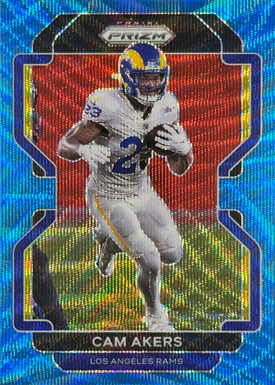 Cam Akers /199 Prizm Blue Wave Rams Vikings
