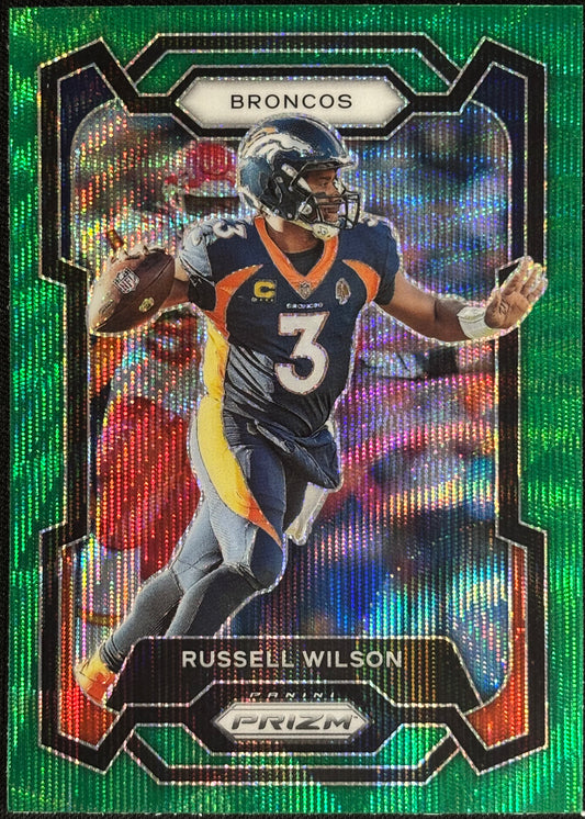 Russell Wilson Prizm Green Wave