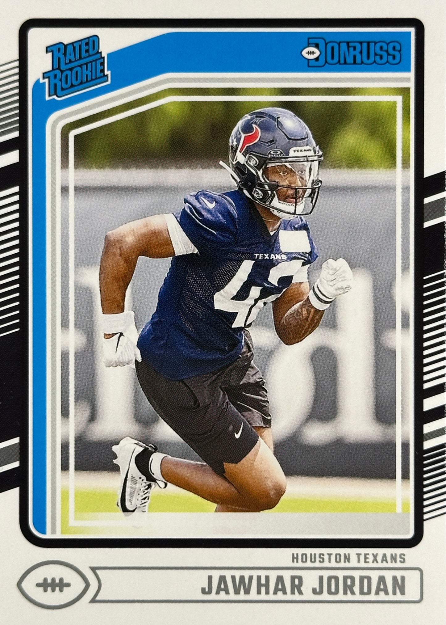 Jawhar Jordan Donruss Rated Rookie Texans Sports Card
