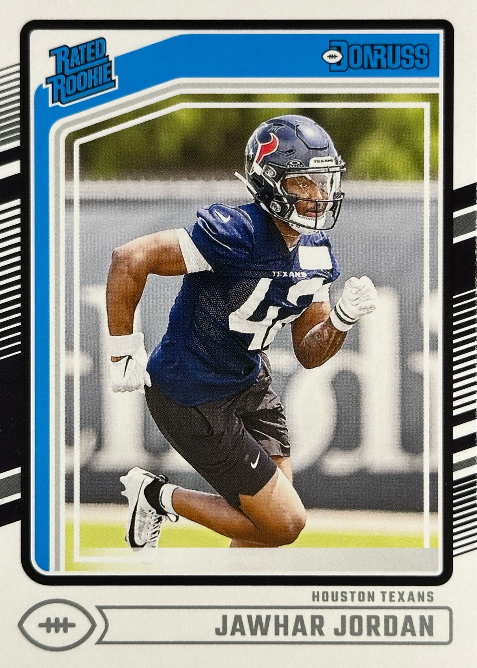 Jawhar Jordan Donruss Rated Rookie Texans Sports Card