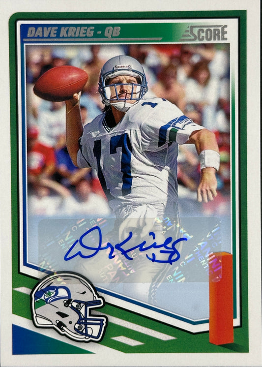 Dave Krieg Auto Score Seahawks
