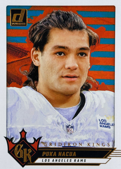 Puka Nacua Gridiron Kings Donruss Rams