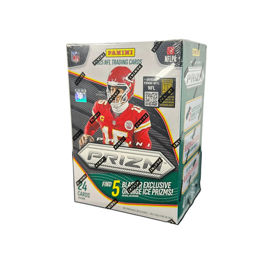 2025 Prizm Football HOBBY Blaster Box Panini (Orange Ice Prizm Parallels) Sports Card