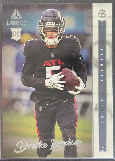 Drake London Luminance Rookie Falcons Sports Card