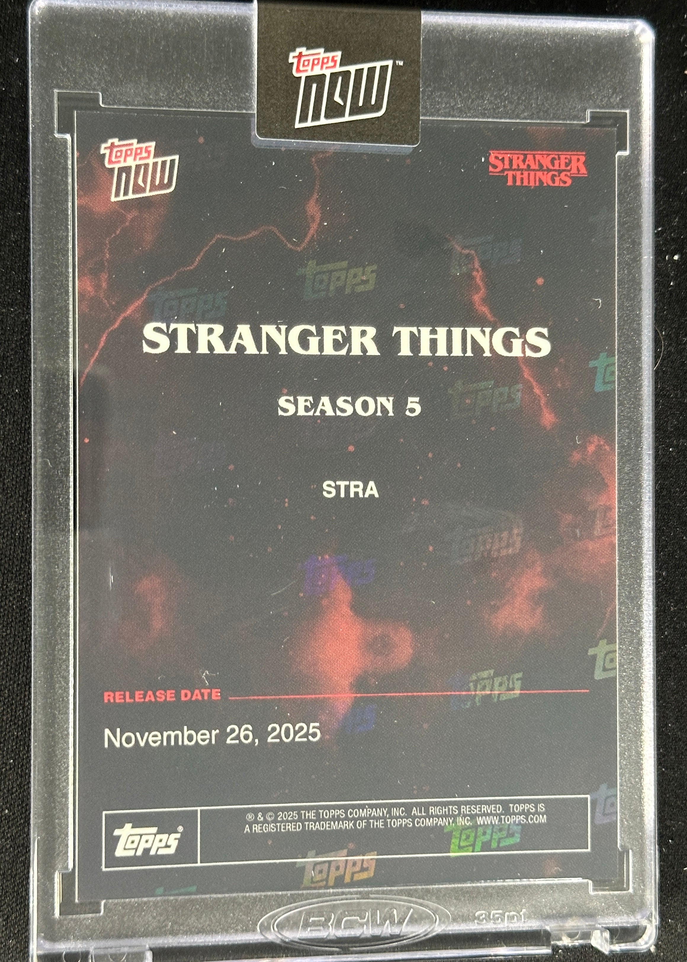 Stranger Things Season 5 Topps Now Trading Card - Sealed – Wayne