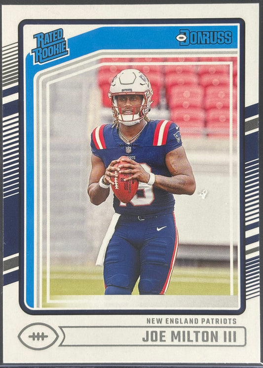 Joe Milton II Donruss Rated Rookie