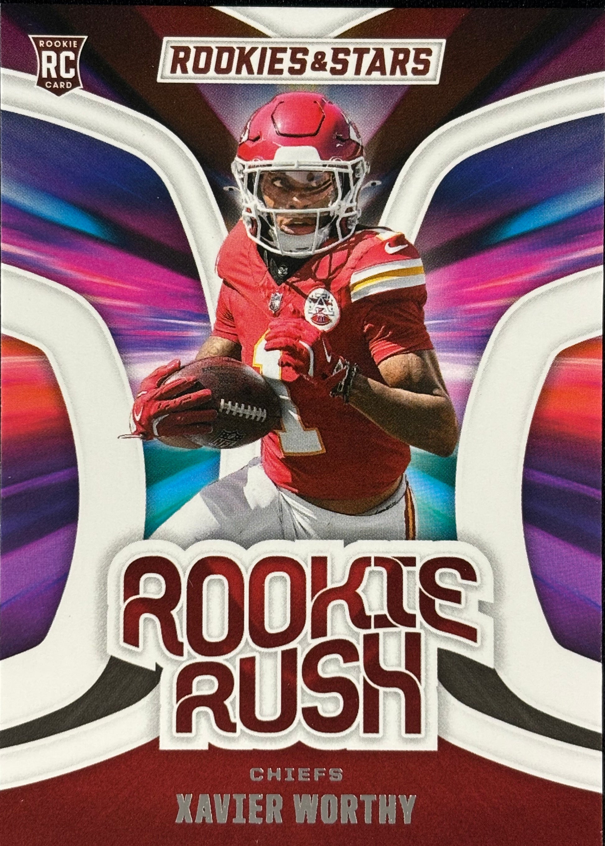 Xavier Worthy Rookie Rush Chiefs Sports Card