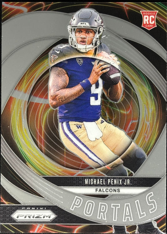 Michael Penix Jr. Prizm Portals Rookie Falcons