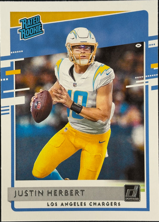 Justin Herbert Donruss Rated Rookie