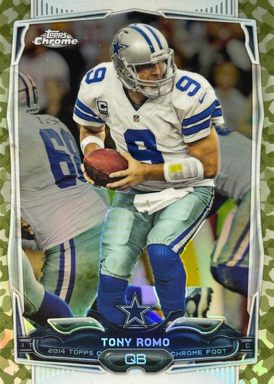 Tony Romo Topps Chrome Camo /499 Cowboys
