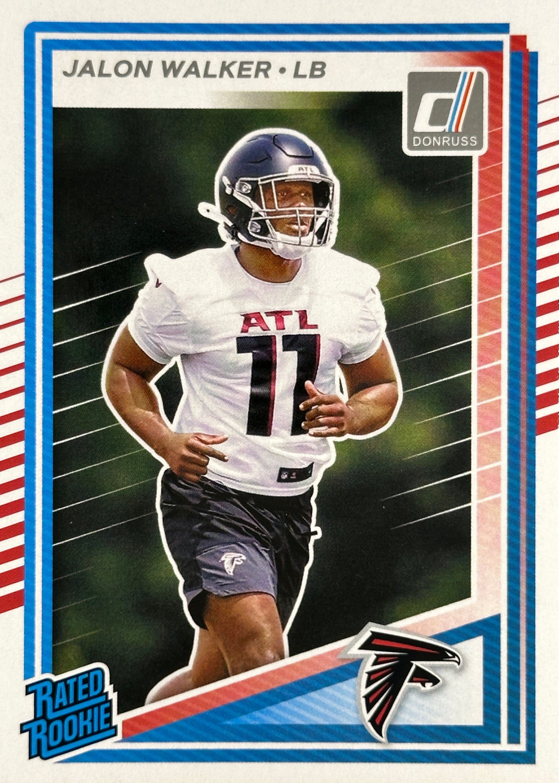 Jalon Walker Rated Rookie Donruss Falcons Sports Card