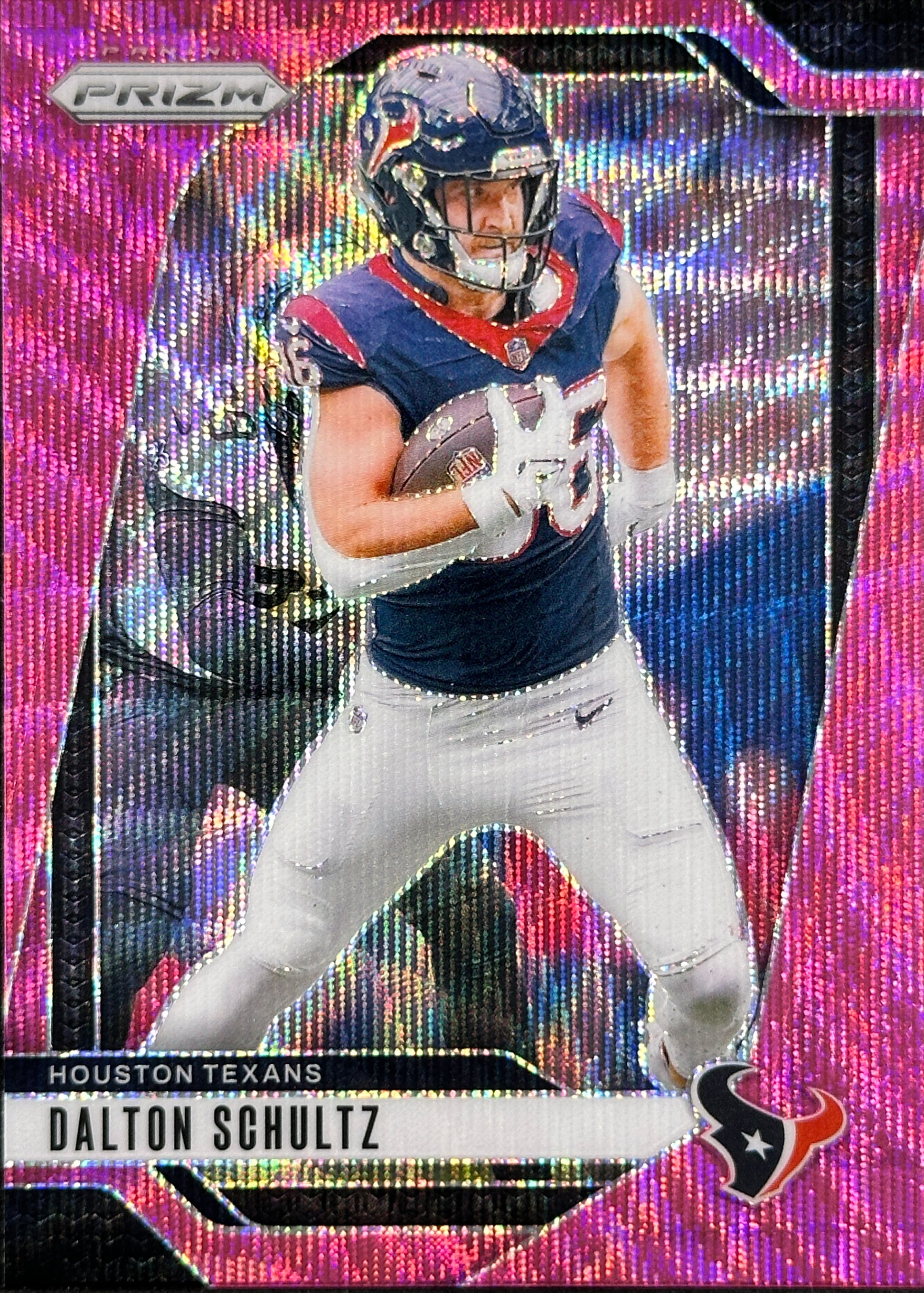 Dalton Schultz Prizm Pink Wave Texans Sports Card