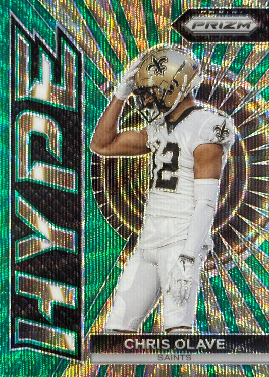 Chris Olave Green Wave HYPE Prizm Saints