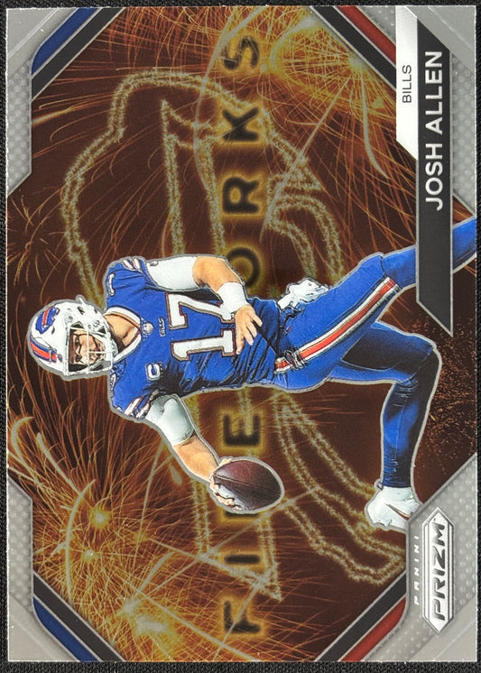 Josh Allen Prizm Fireworks Bills