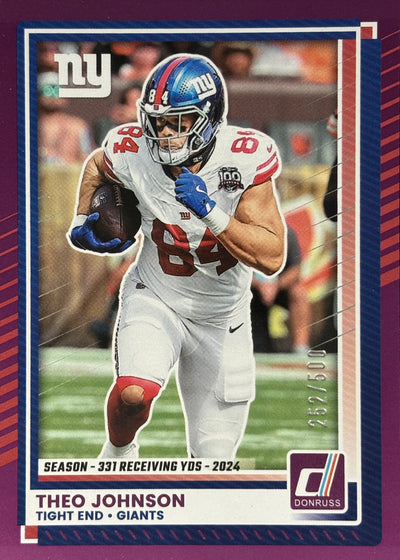 Theo Johnson Donruss /500 Giants