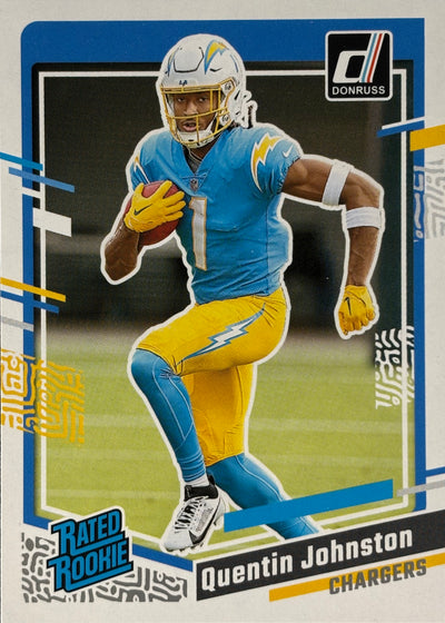 Quentin Johnston Donruss Rated Rookie Chargers