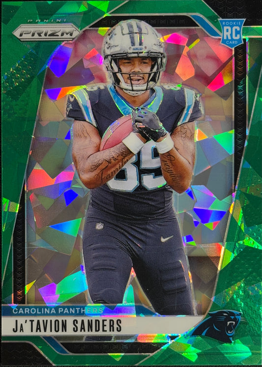 Ja’Tavion Sanders Prizm Green Ice Rookie