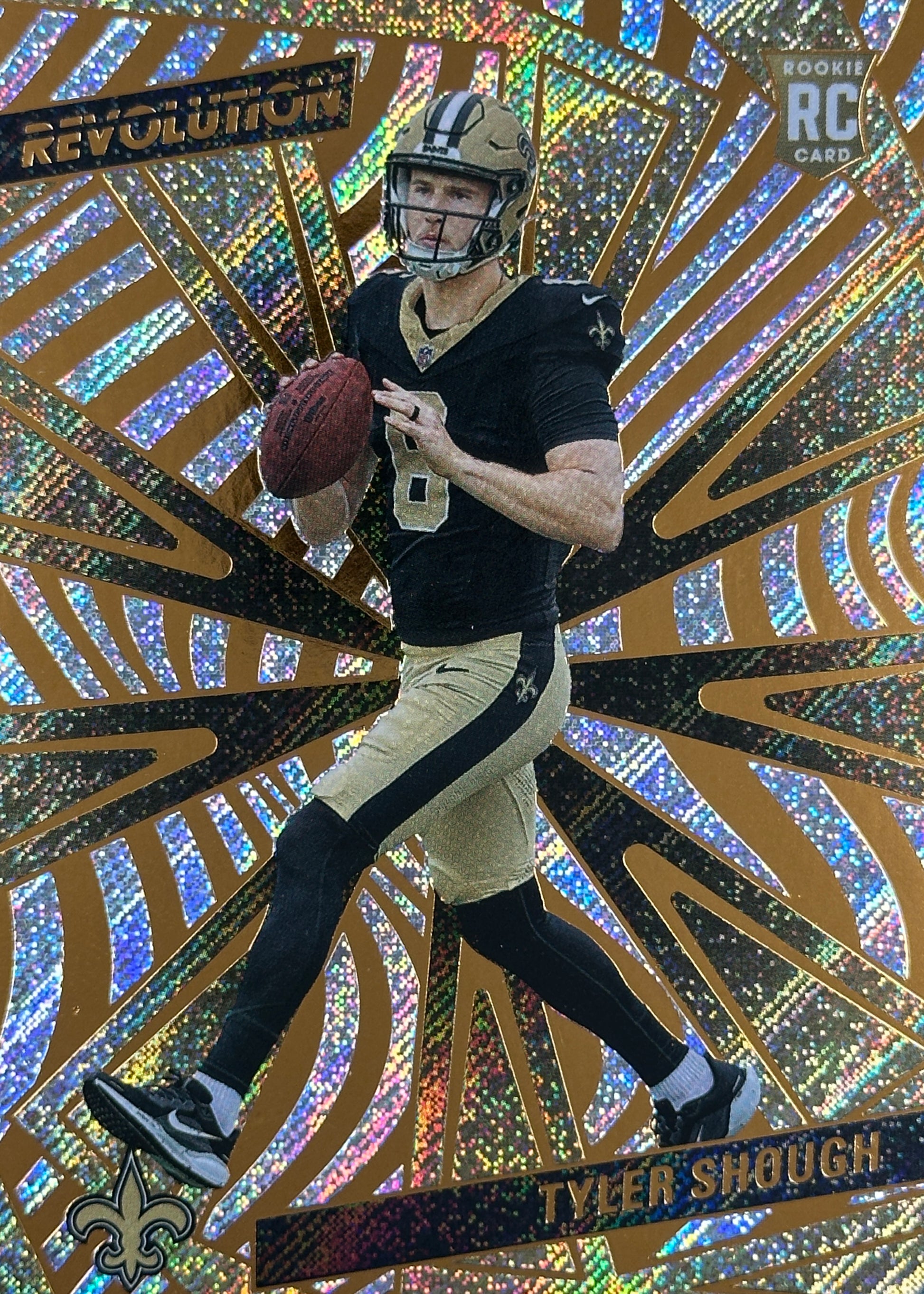 Tyler Shough Revolution Rookie Saints Sports Card