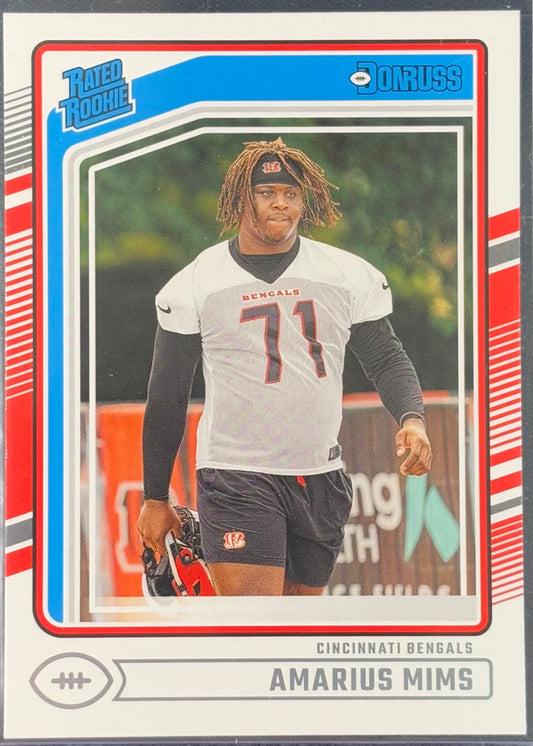 Amarius Mims Donruss Rated Rookie