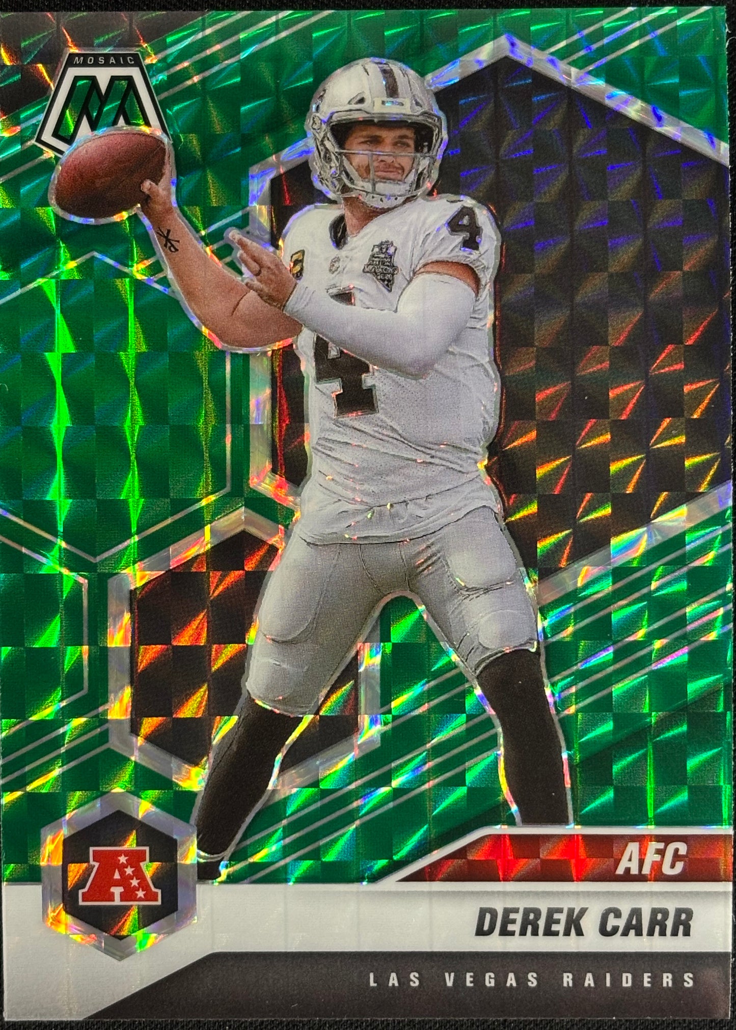 Derek Carr Mosaic Green