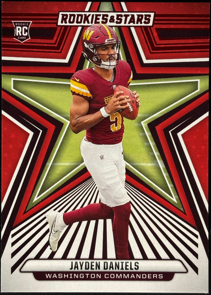 Jayden Daniels Rookies & Stars Red Commanders Sports Card