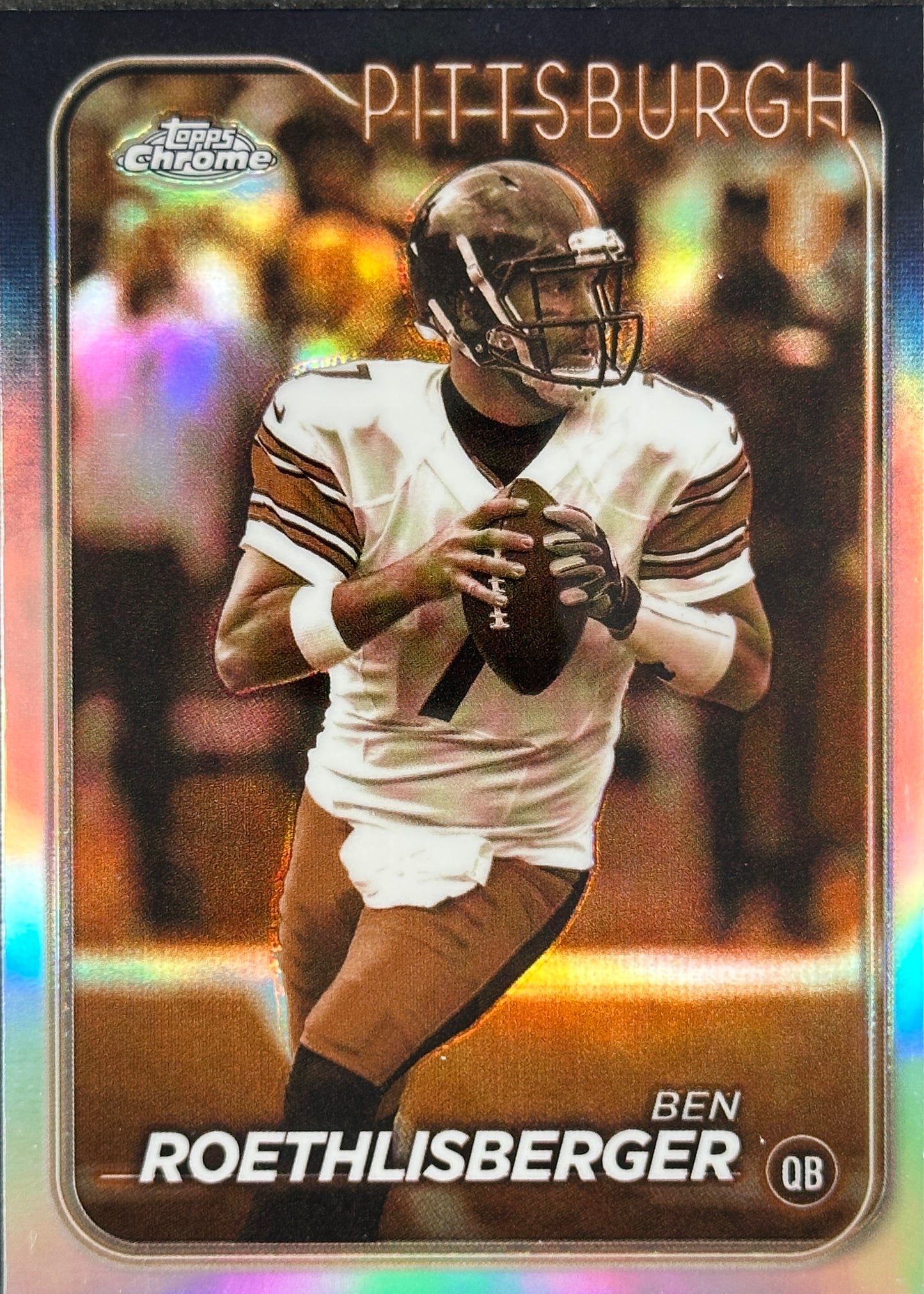 Ben Roethlisberger Sepia Refractor Topps Chrome Steelers