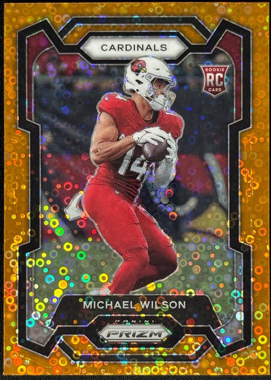 Michael Wilson Prizm Orange Disco Rookie