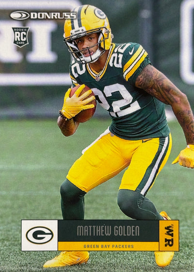 Matthew Golden Retro Donruss Insert Rookie Packers Sports Card