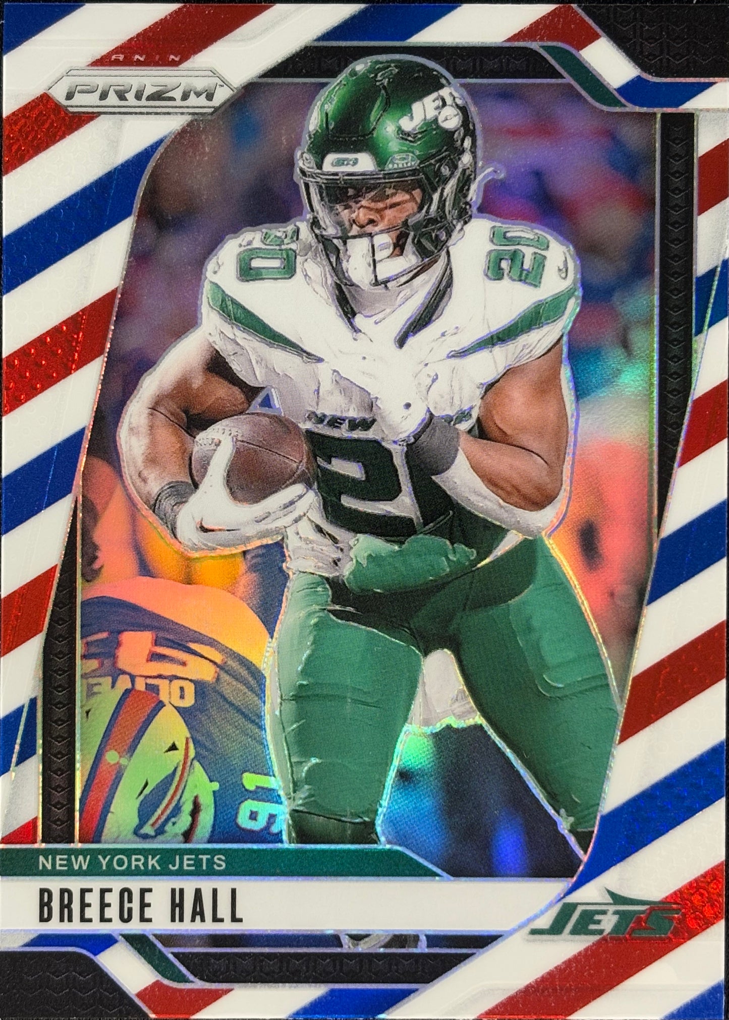 Breece Hall Prizm Red White Blue Jets