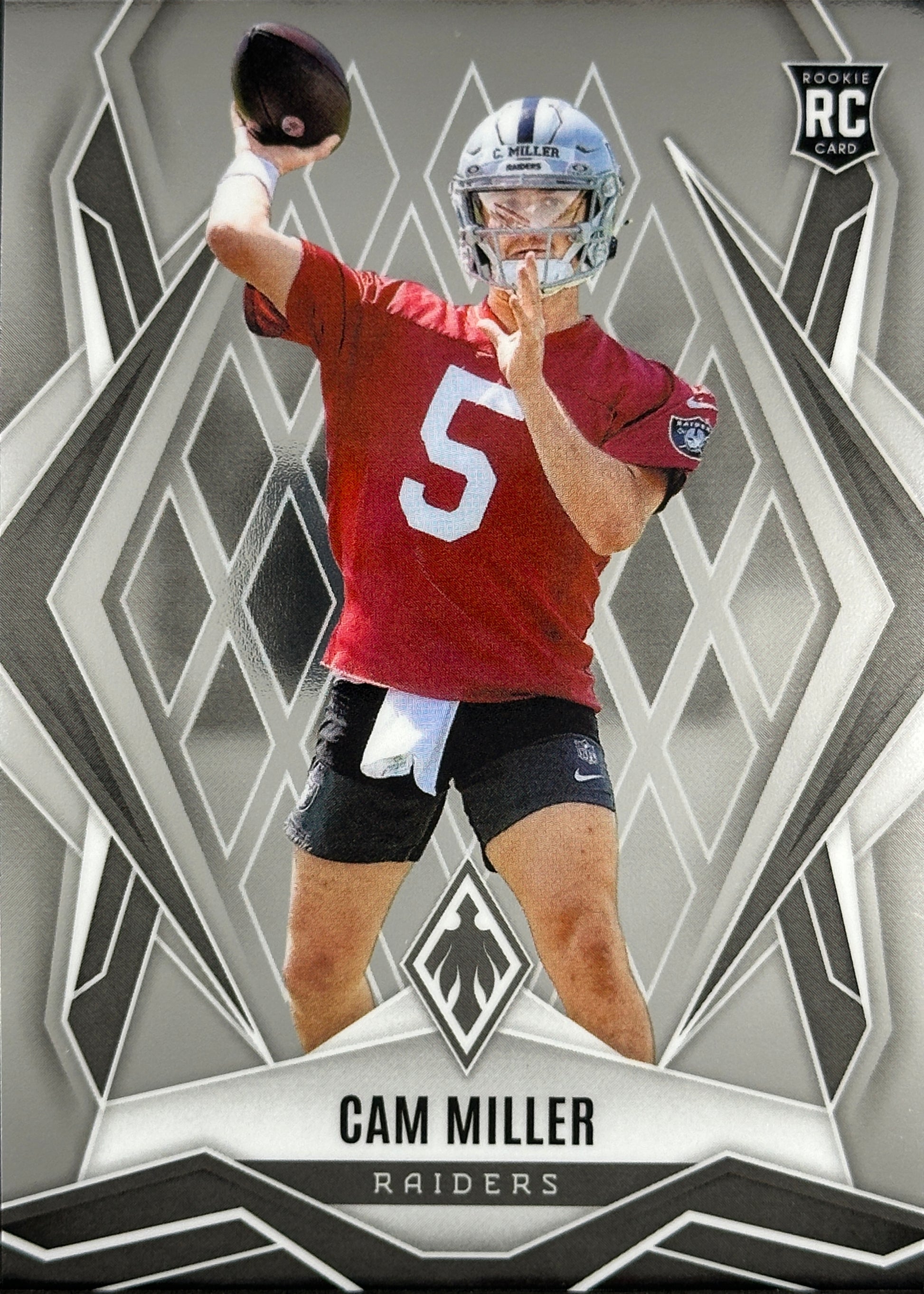 Cam Miller Phoenix Rookie Raiders Sports Card