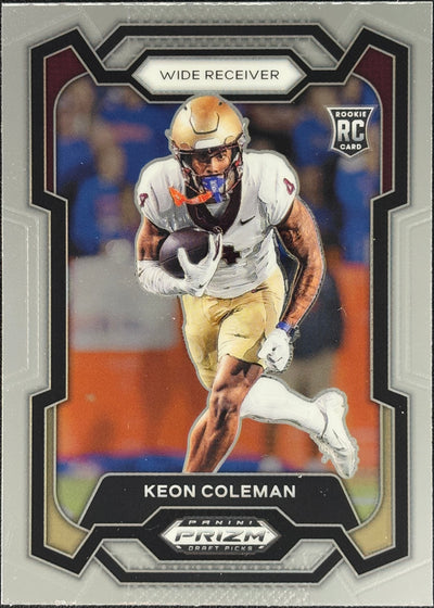 Keon Coleman Prizm Draft Picks Rookie Bills Sports Card