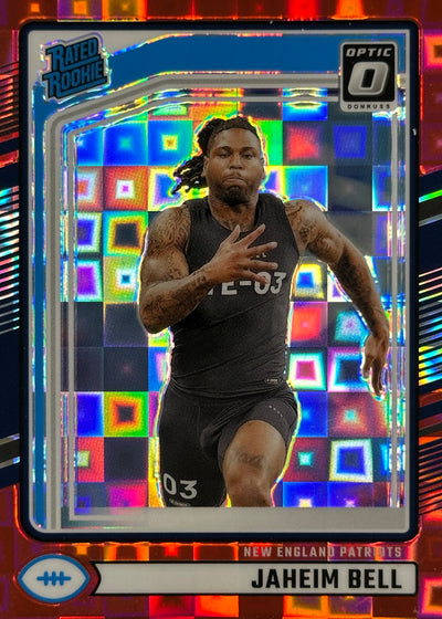 Jaheim Bell Optic Red Pandora Rated Rookie Patriots