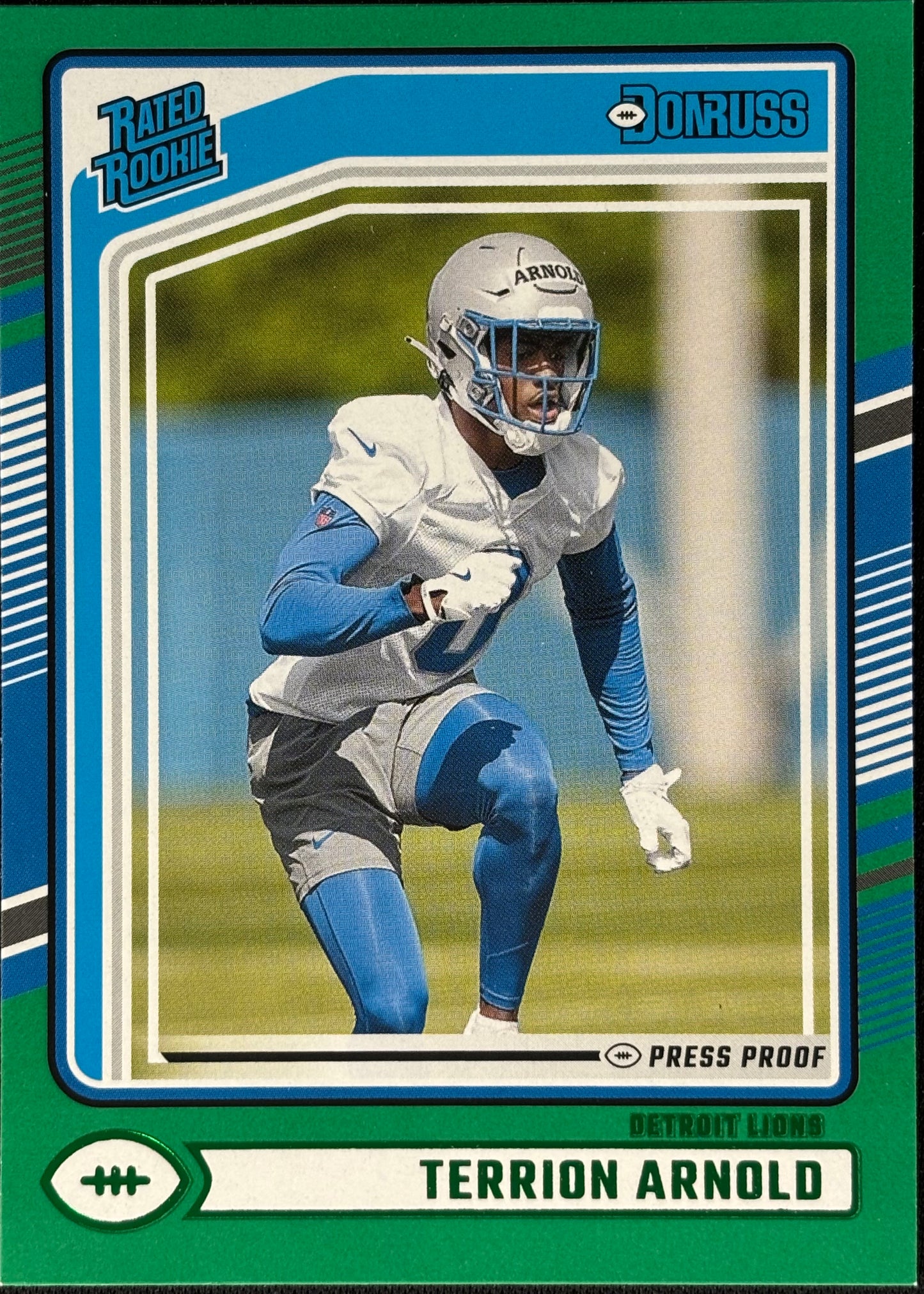 Terrion Arnold Donruss Green Press Proof