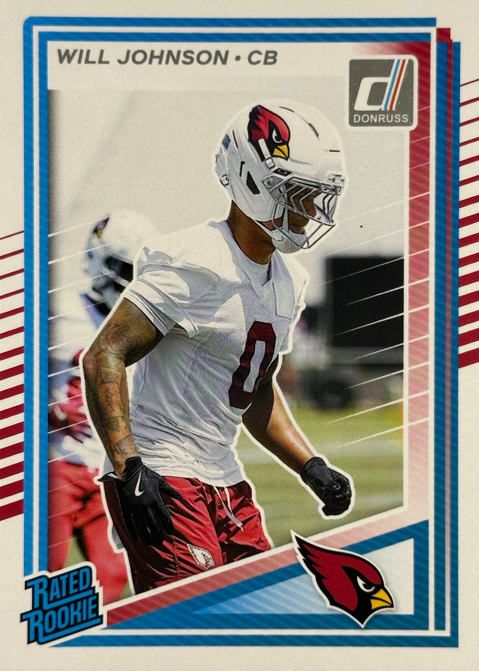 Will Johnson Rated Rookie Donruss Cardinals Sports Card