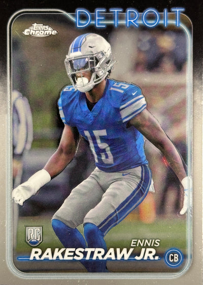 Ennis Rakestraw Jr. Topps Chrome Rookie Chargers Lions