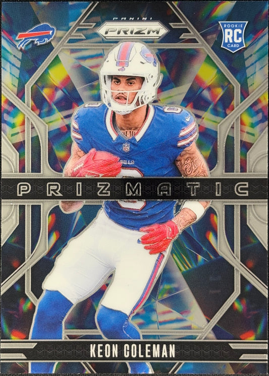 Keon Coleman Prizmatic Rookie Bills