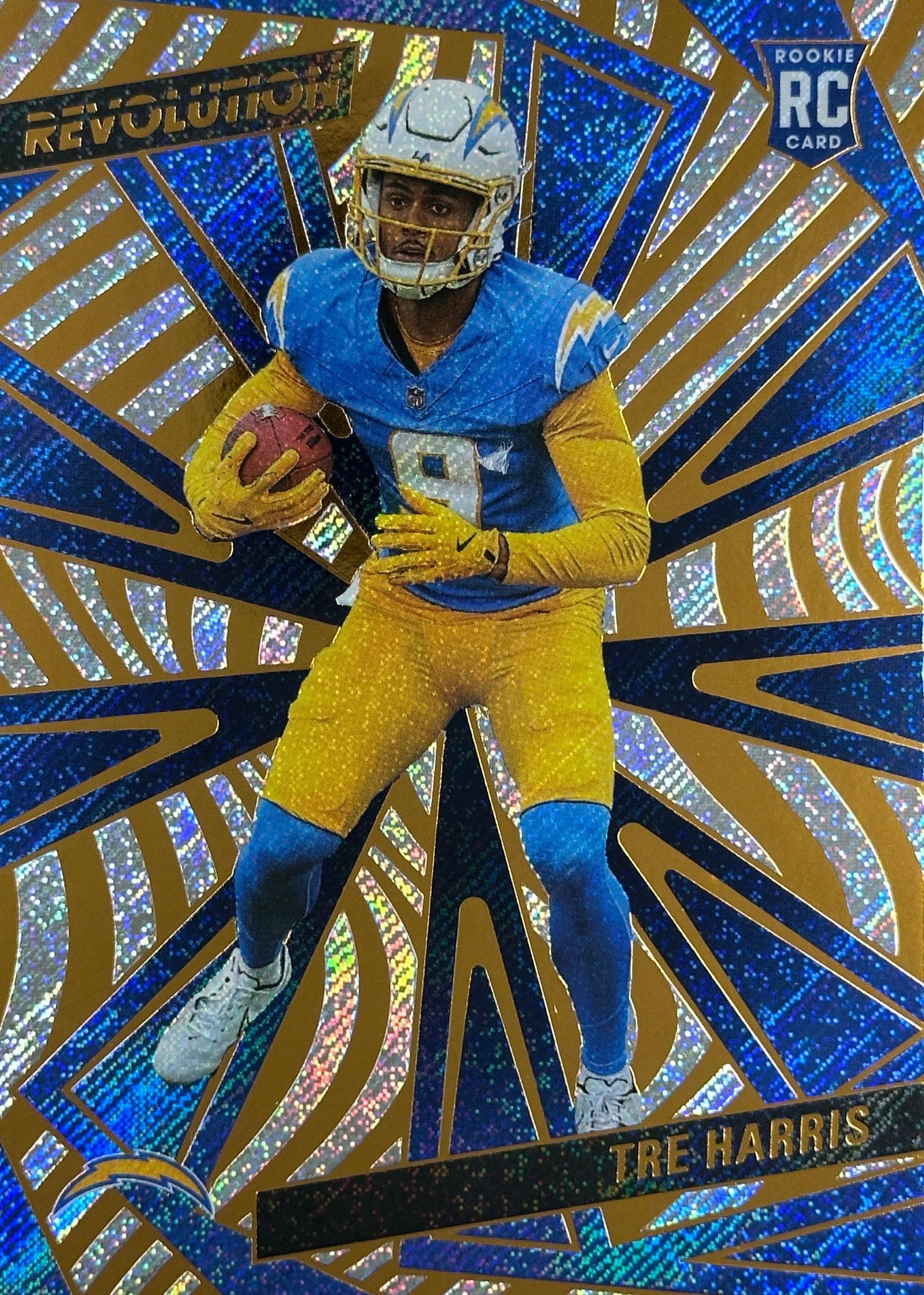 Tre Harris Revolution Rookie Chargers Sports Card